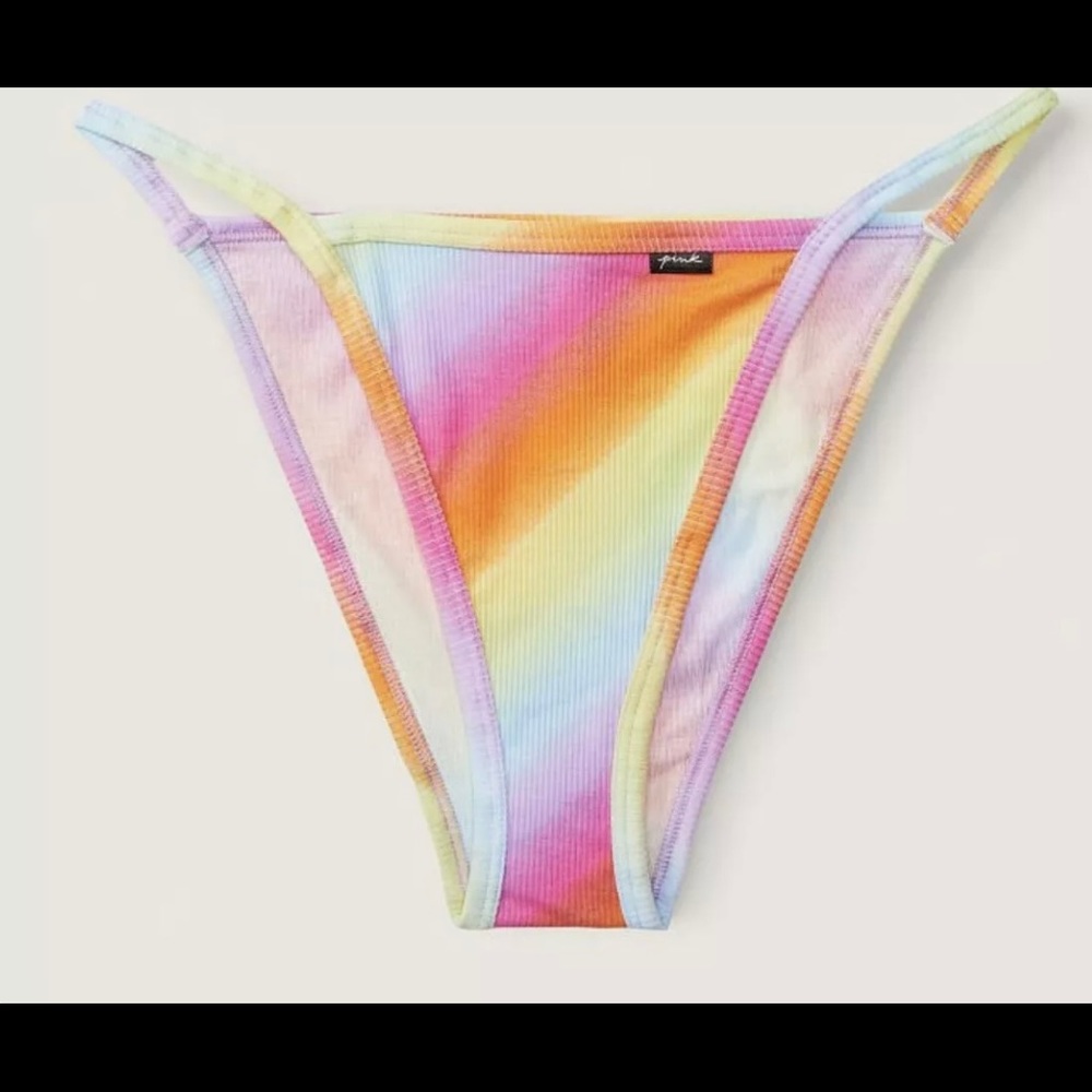 Victorias Secret Pink Panties High leg string
Bikini Panty rainbow VS M Large XL